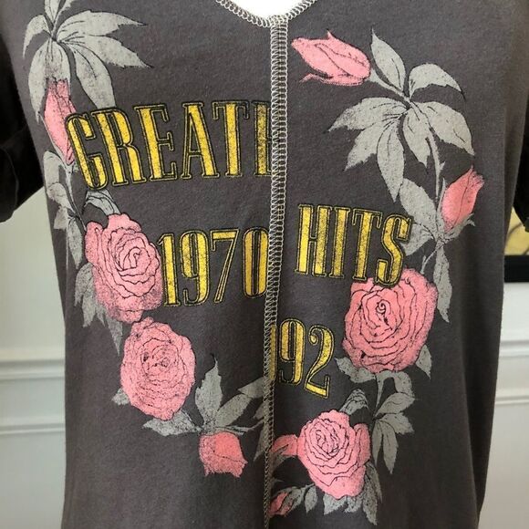 NWOT Project Social T PST Vneck TShirt Floral M - Picture 3 of 8